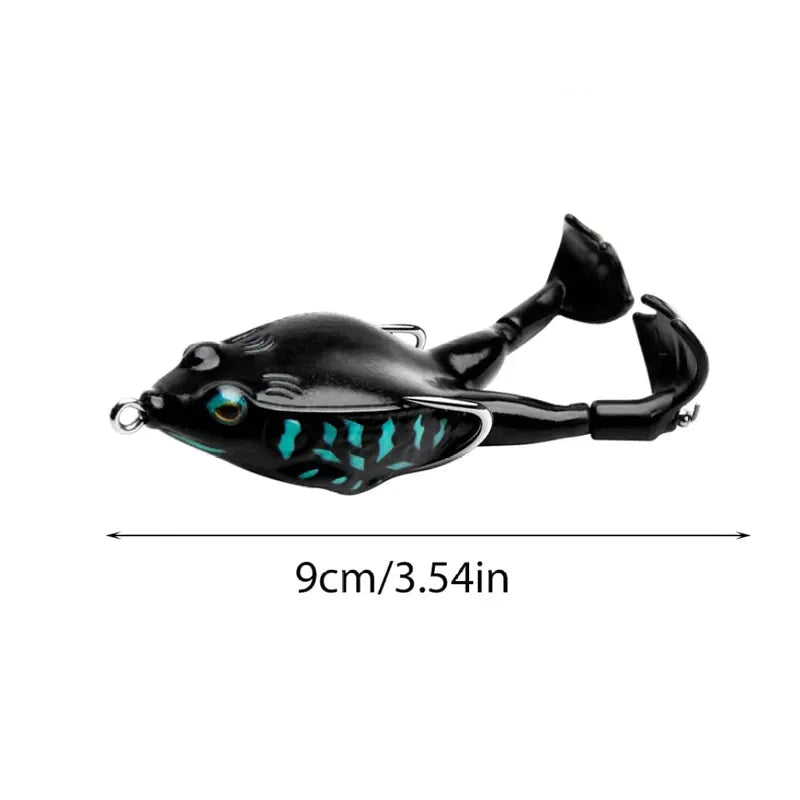Frog Topwater Diving Lures - 13.5g Wobblers with Double Props