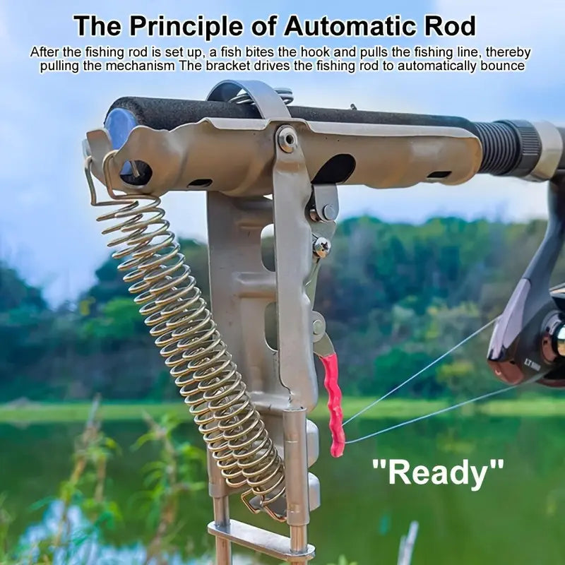 Spring Fishing Rod Holder