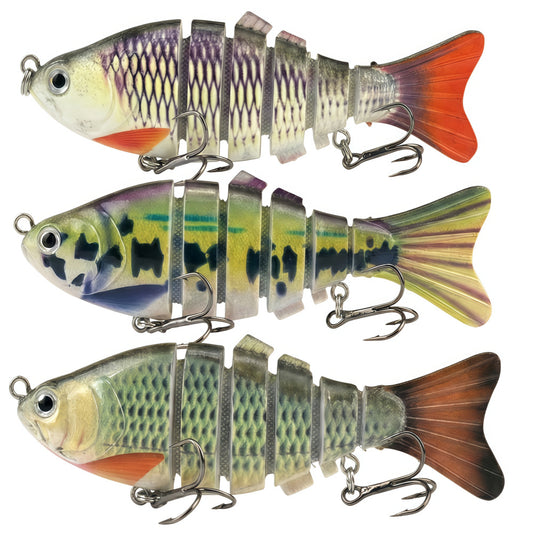 4 Inch Ultra-Realistic 4 Jointed Swimbait Bass Lure