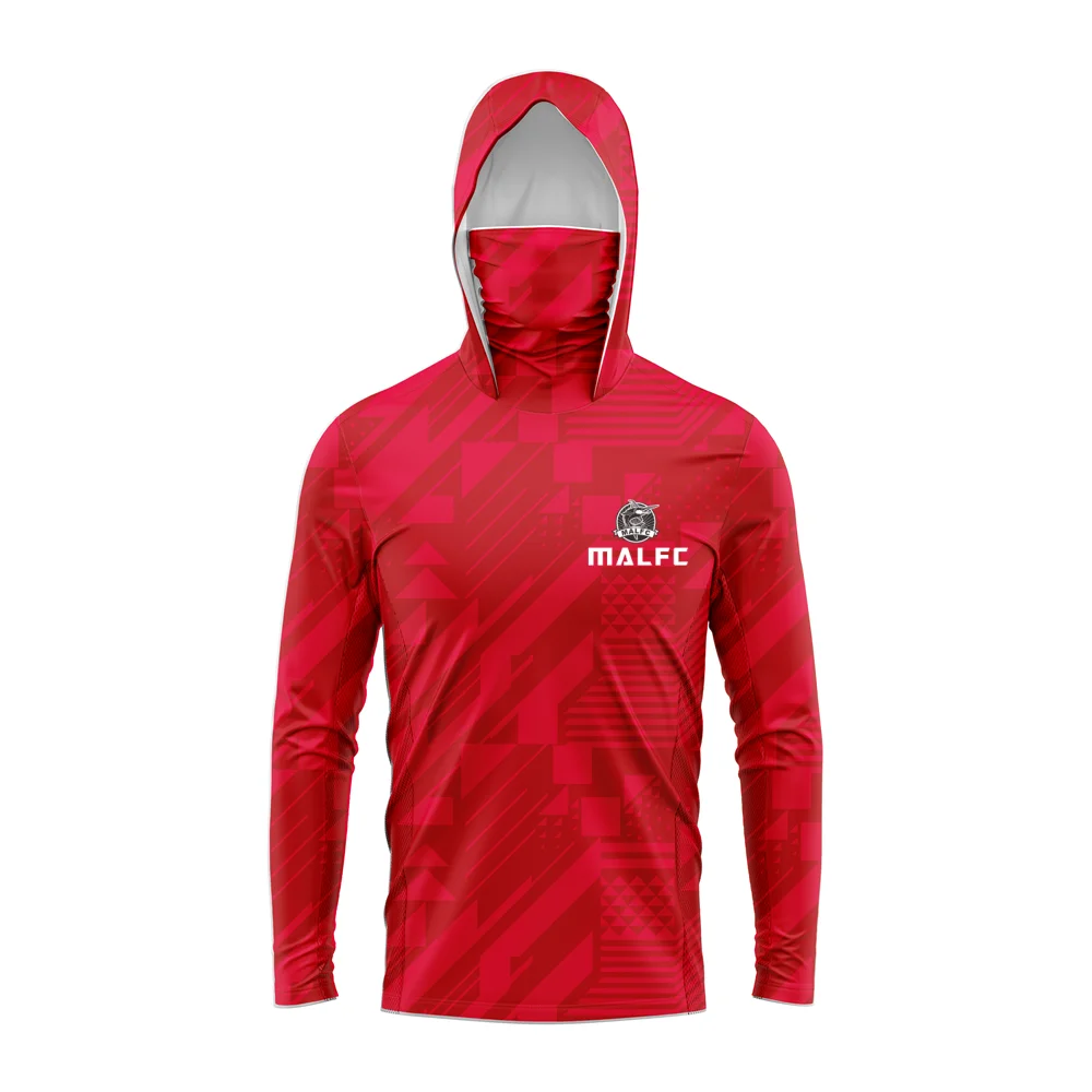 Men Hood Fishing Shirt long sleeve fishing t shirt uv protection Fishing Apparel