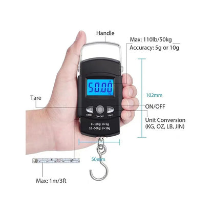 50kg/10g Mini Scale Electronic For Fishing Hanging Scale VIP