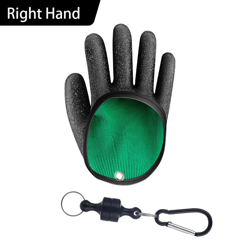 Anti-Slip Catch Fish Gloves with Magnet Release Puncture Proof Fishing Gloves VIP