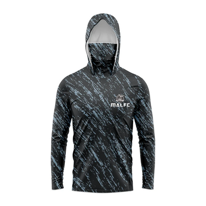 Men Hood Fishing Shirt long sleeve fishing t shirt uv protection Fishing Apparel