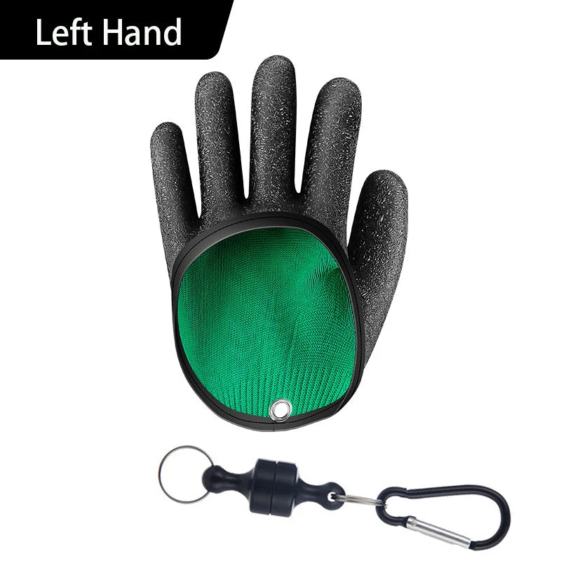 Anti-Slip Catch Fish Gloves with Magnet Release Puncture Proof Fishing Gloves VIP