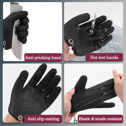 Anti-Slip Catch Fish Gloves with Magnet Release Puncture Proof Fishing Gloves VIP