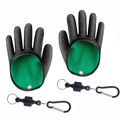 Anti-Slip Catch Fish Gloves with Magnet Release Puncture Proof Fishing Gloves VIP