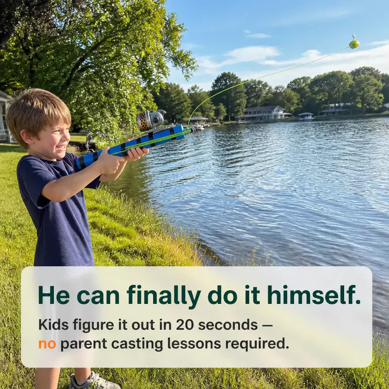 Catapult Fishing Rod with Easy Reel